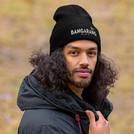 Cuffed Black Beanie