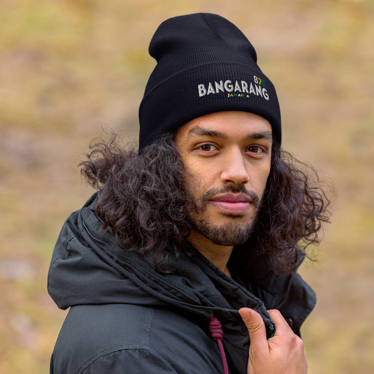 Cuffed Black Beanie