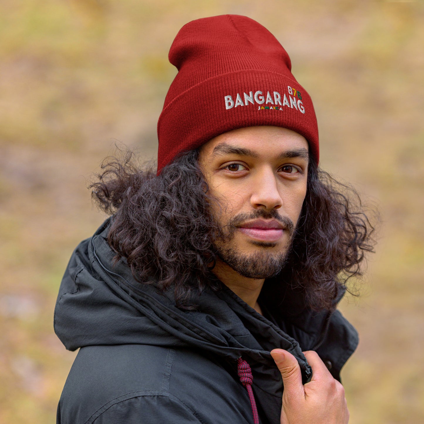 Cuffed Black Beanie